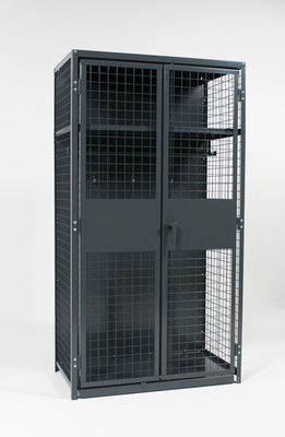 Military , Gym Heavy Duty Storage Locker , Steel Ventilated Wire Mesh Partitions
