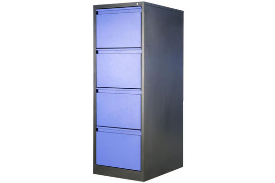 Modern Colorful 4 Drawers Lockable Metal Vertical File Cabinets For Legal Size Hanging File