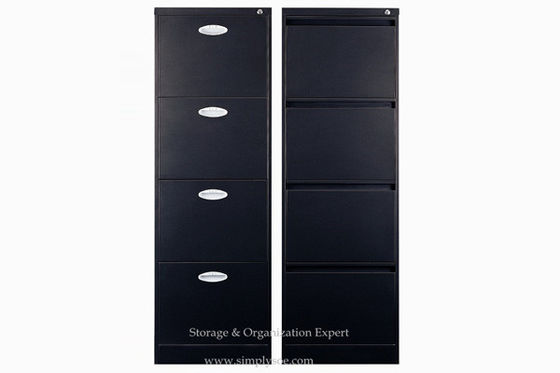 Modern Colorful 4 Drawers Lockable Metal Vertical File Cabinets For Legal Size Hanging File