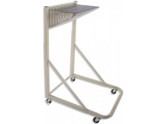 Caron Steel Vertical Blueprint Heavy Duty Mobile Storage Racks 12 Clamps