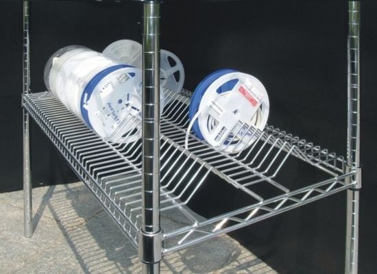 Handling Cart System 3 Layer SMT Reel Shelving Storage Racks For Electronic Components