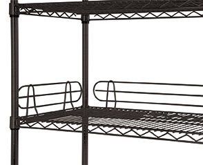 24 Deep Modular Wire Shelving Rack With Wheels , Chrome Wire Storage Shelves