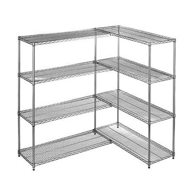 Heavy Duty Chrome Steel Industrial Wire Shelving 4 - Layers For Medicine Storage