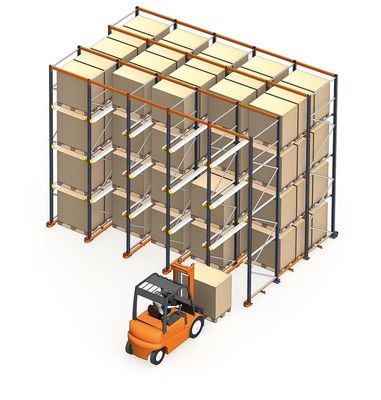 High Storage Drive In Metal Pallet Rack with Rigidity Aisle for Tobacco Industry