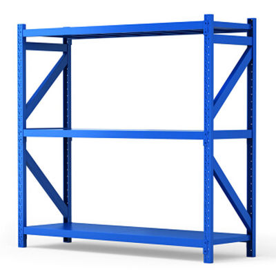 Steel Upright Frames Storage Racks / Wide Span Shelving With 4 Steel Panels