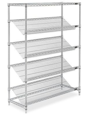 Chrome Plated Rack Commercial Metal Retail Display Wire Shelving Unit For Retail Market