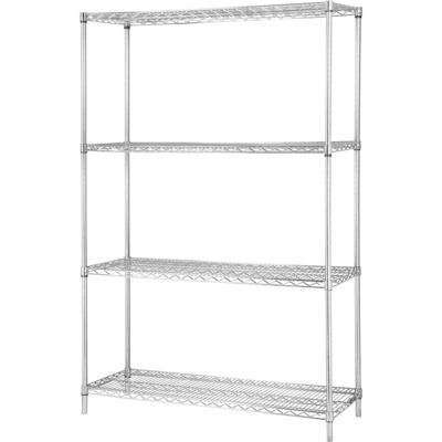 Hardware Chrome Wire Storage Racks Office Supplies Placed 14" X 36" X 48"