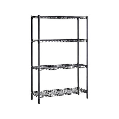 Multipurpose Home Organized Display Rack 4 Tier Wire Shelving 14"D X 36"W