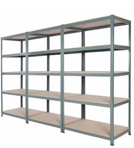 5 Tiers Metal Long Span Bulk Storage Shelving For Pharmacy Industry