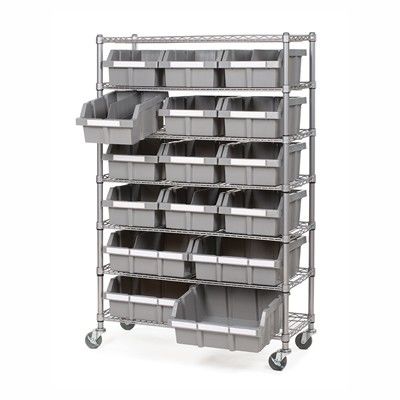 Restaurant Supplies Strorage Mobile Wire Utility Cart 7 Layer Adjustable Every Shelf Height