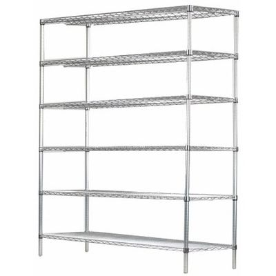 Carbon Steel Metal Restaurant Shelving Hygienic Unit (18" X 48" X 72")