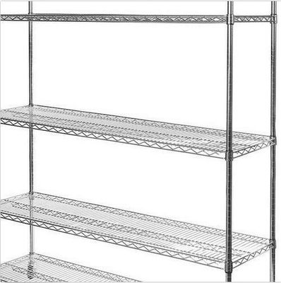5 Tiers Durable Commercial Wire Shelving Unit With Castors For Snacks Storage