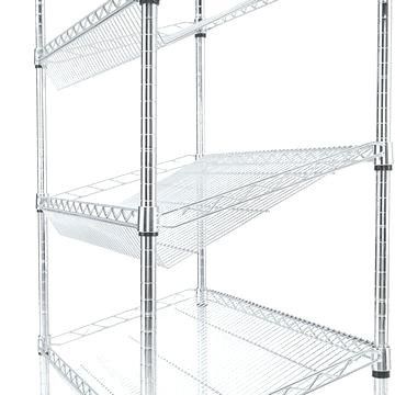 18" D X 36" W X 60" H Fruits Display Storage Shelving Slanted Wire Basket