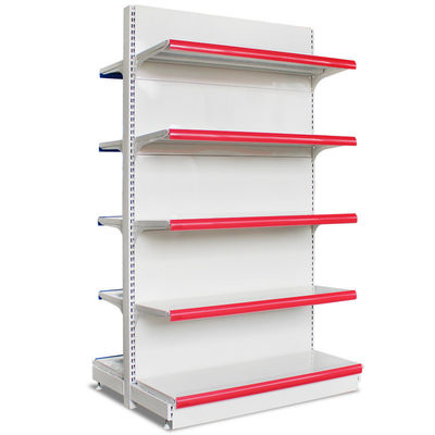 Steel Supermarket Display Racks Single Side And Double Side For Snacks