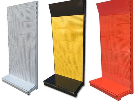 Single Side Supermarket Display Racks Pegboard Display Stand  Lightweight