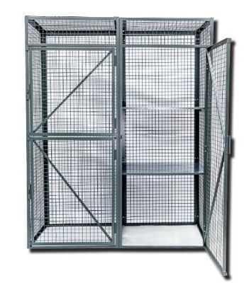 Customized Lockable Mesh Security Truck Double Doors for Workshop