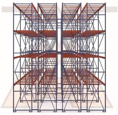 High Capacity Double Deep Pallet Racking Adjustable Shelf Height