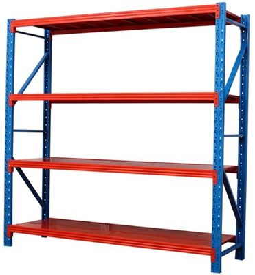 Blue Upright Orange Pallet Light Duty Racking For Chemical Industry