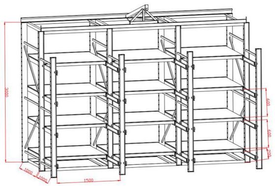Heavy Weight Manufacturing and Forming Die Storage Rack For Mold Factory