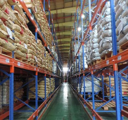 Pharmacy Heavy Duty Metal Storage Wood Pallet Racks / Van Heavy Racking