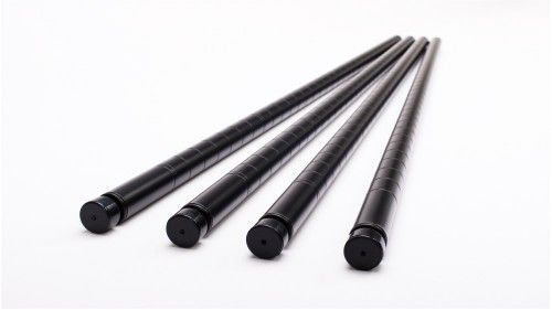 Black Color 5 Tier Adjustable Home Wire Shelving / Chrome Kitchen Storage Racks