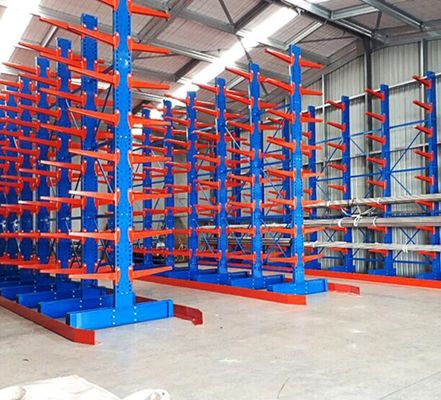 1000kg Loading  Heavy Duty Storage Racks / Cantilever Plywood Racks For Building Material
