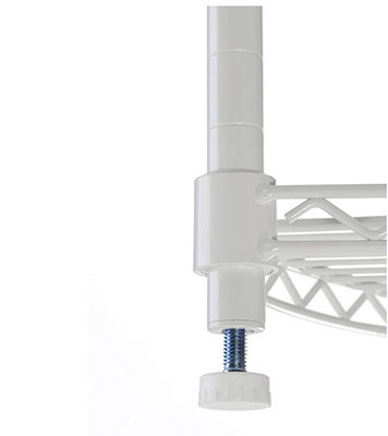 Living Room Metal Wire Racks For Storage / 5 Shelf Wire Shelving Unit