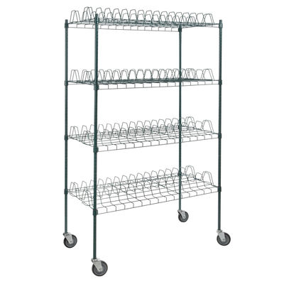 4 Levels Freestanding Drying Rack For Dining Essentials Store Sheet Pans  , Trays Drying Wire Shelving For Kitchen
