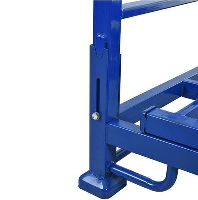 Foldable Steel Fabric Roll Storage Rack Forklift Workable Powder Coated Space Saved