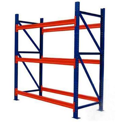 Food Packaging Selective Warehouse Pallet Racking Multi Level Cold Roll Steel