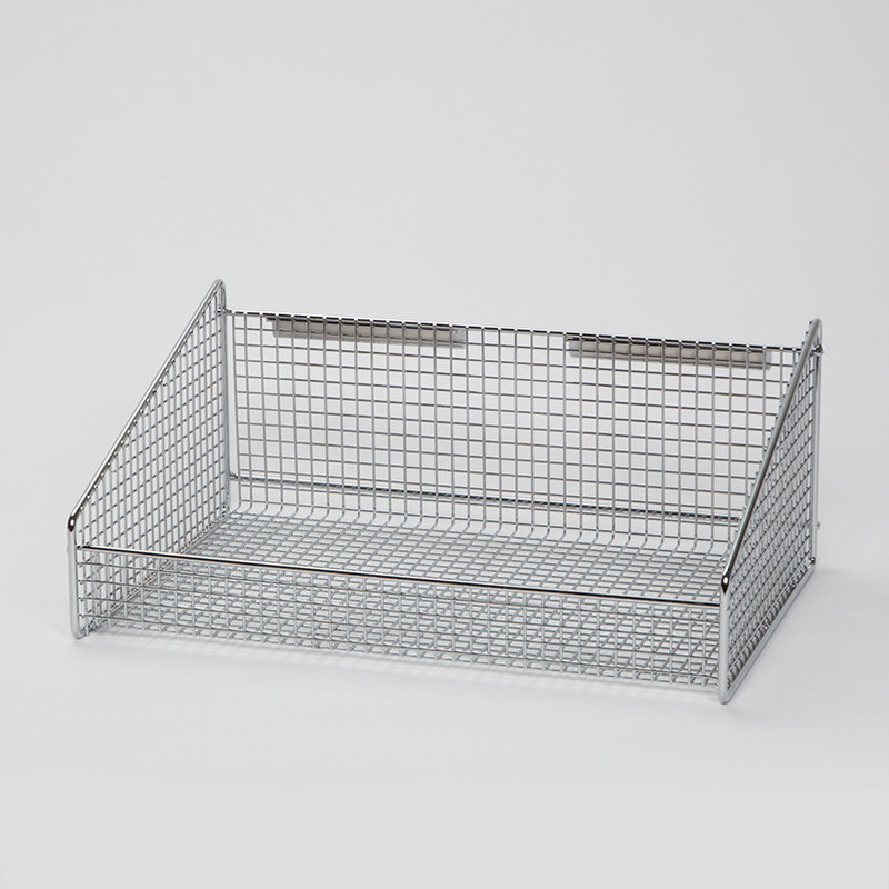 Stainless Steel Chrome Plate Stackable Wall Wire Baskets Storage , Small Wire Containers