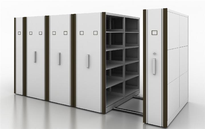 Manual Assist Push - Pull Rolling Mobile Shelf Storage Unit With 2 Bays