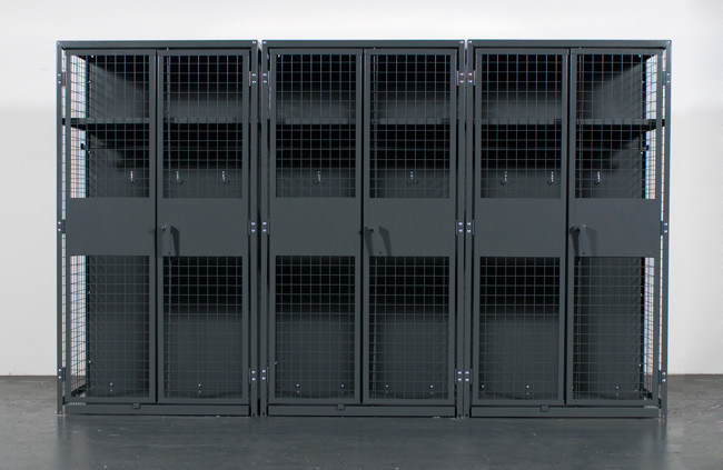 Military , Gym Heavy Duty Storage Locker , Steel Ventilated Wire Mesh Partitions