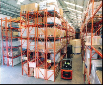 Food Beverage Industry Project Metal Double Deep Pallet Racking