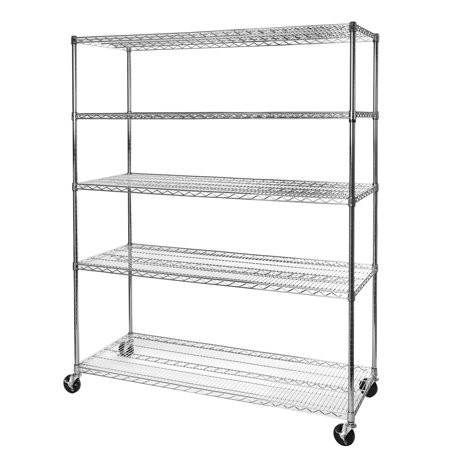 Restaurant Food Storage Flat Wire Storage Shelves 42" W X 14" D Multi - Function