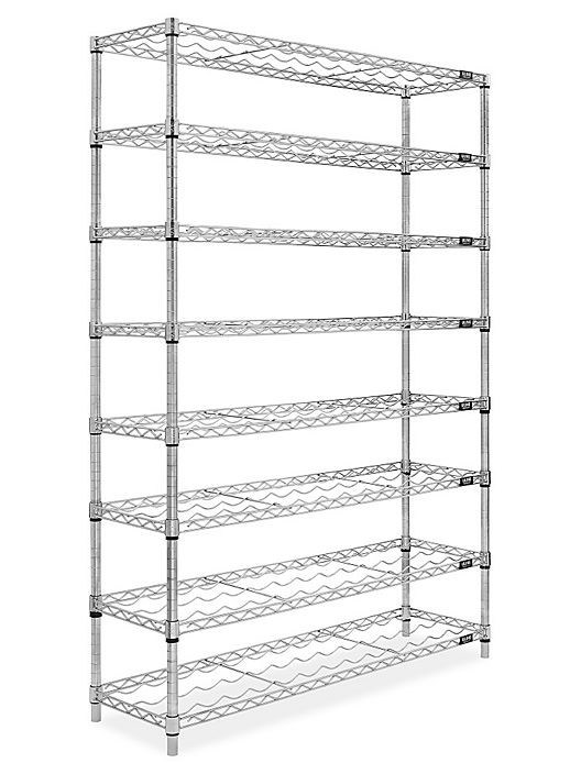 12 - Bottle Stackable Wine Racks Champagne Bar Accessory Metal Free Standing