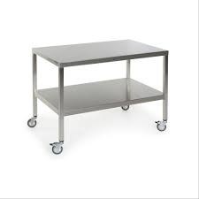 Customized Commercial Wire Shelving , Restaurant Hygienic Counter Top and Food Prepare Stainless Steel Work Tables