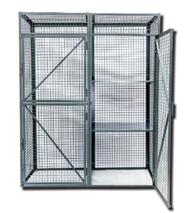 Customized Lockable Mesh Security Truck Double Doors for Workshop