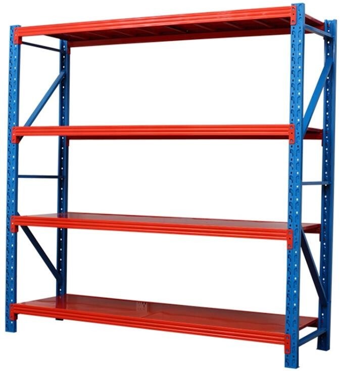 Blue Upright Orange Pallet Light Duty Racking For Chemical Industry