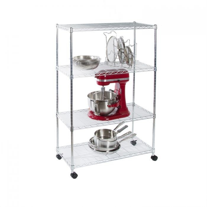 Kitchen Range Supplies Storage Wire Rack Chrome Wire Shelving