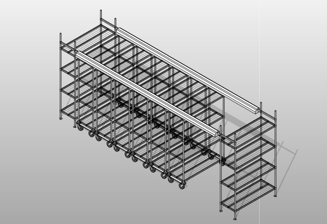 FDA High Density Storage System / Heavy - Duty NSF Standard Rolling Shelving System Forfood Service